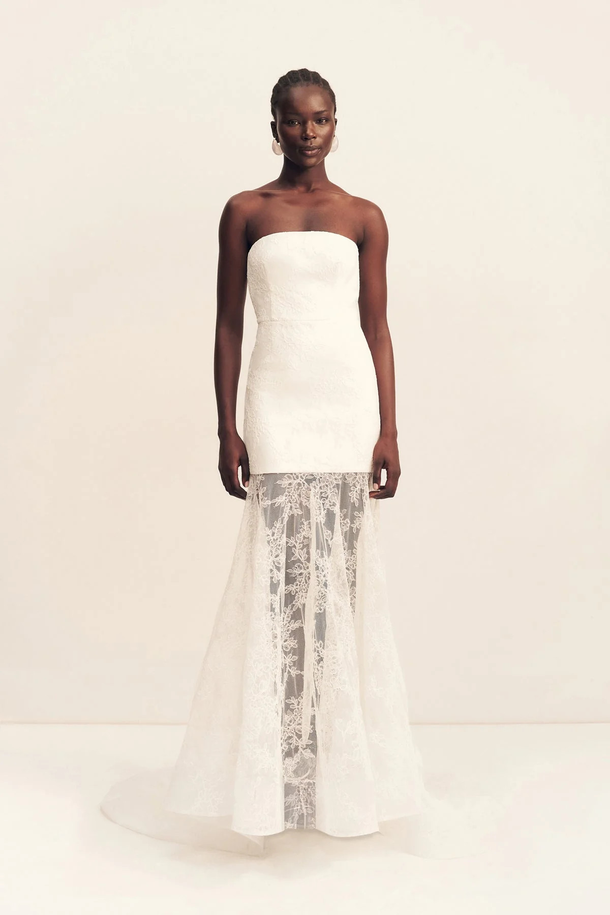 Elysian Strapless Lace Gown | Ivory | Dresses | Shona Joy | Shona Joy