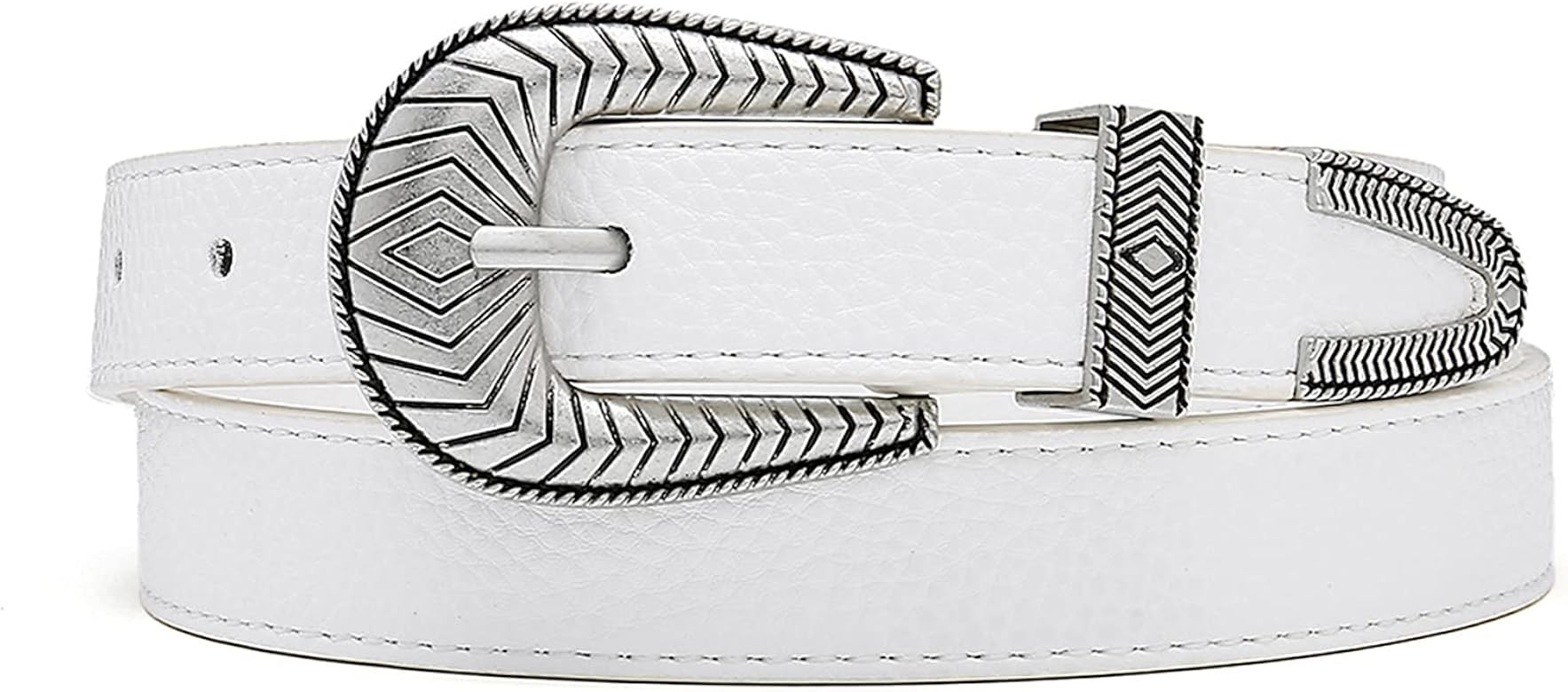 Tanpie Women Vintage Belts Ladies Western Design Black Waist Belt for Jeans Pants Dress | Amazon (US)