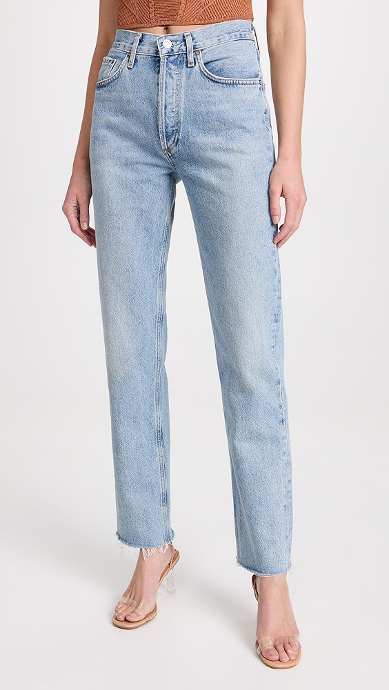 AGOLDE Lana Mid Rise Straight Jeans | Shopbop | Shopbop