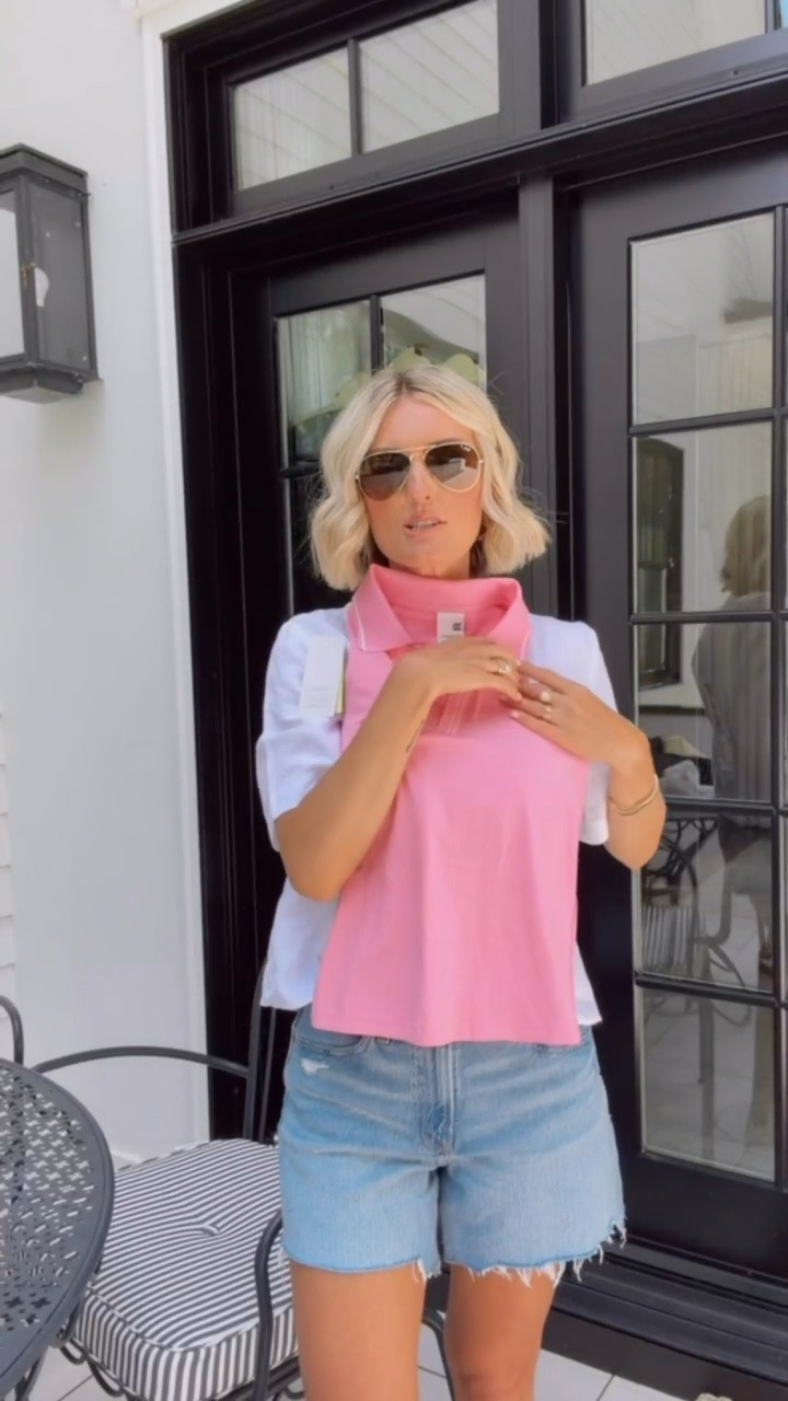 This pink polo and matching skirt is 😍! The scallop detail along the v neckline is so cute and feminine. Definitely pick this up- whether you golf, work out, or if you just want a good everyday athleisure set!

Loverly grey, Target finds, pink athletic polo outfit, summer golf skirt outfit, everyday athletic skirt set, pink casual skirt tennis golf

#LTKSeasonal #LTKActive