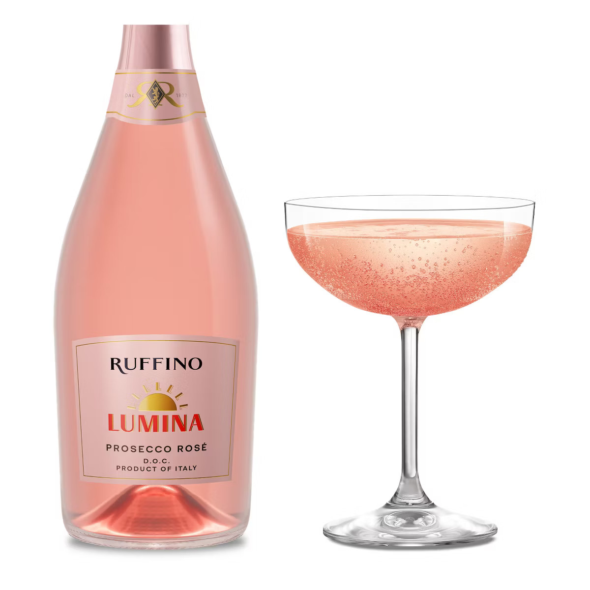 Ruffino Lumina Prosecco DOC Italian Rose Sparkling Wine - 750ml Bottle | Target