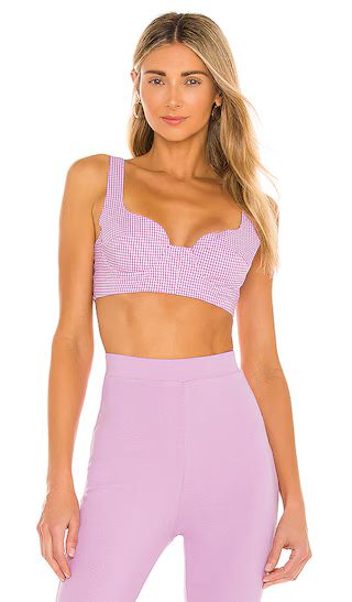 Demi Crop Top in Pink Lilac | Revolve Clothing (Global)