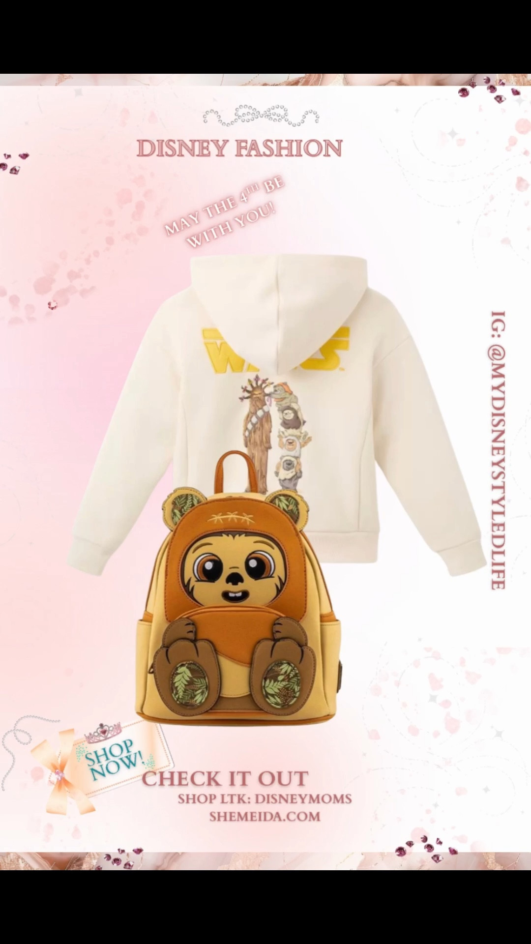 Kids Star Wars 

Backpack: Outfit https://www.fugitivetoys.com/products/loungefly-x-star-wars-wicket-footsie-cosplay-mini-backpack