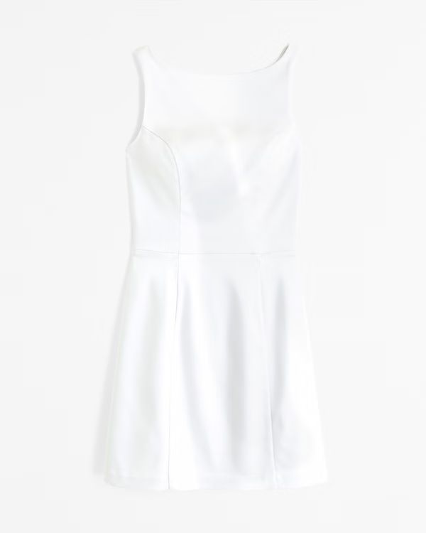 Slash Neck Mini Dress | Abercrombie & Fitch (US)