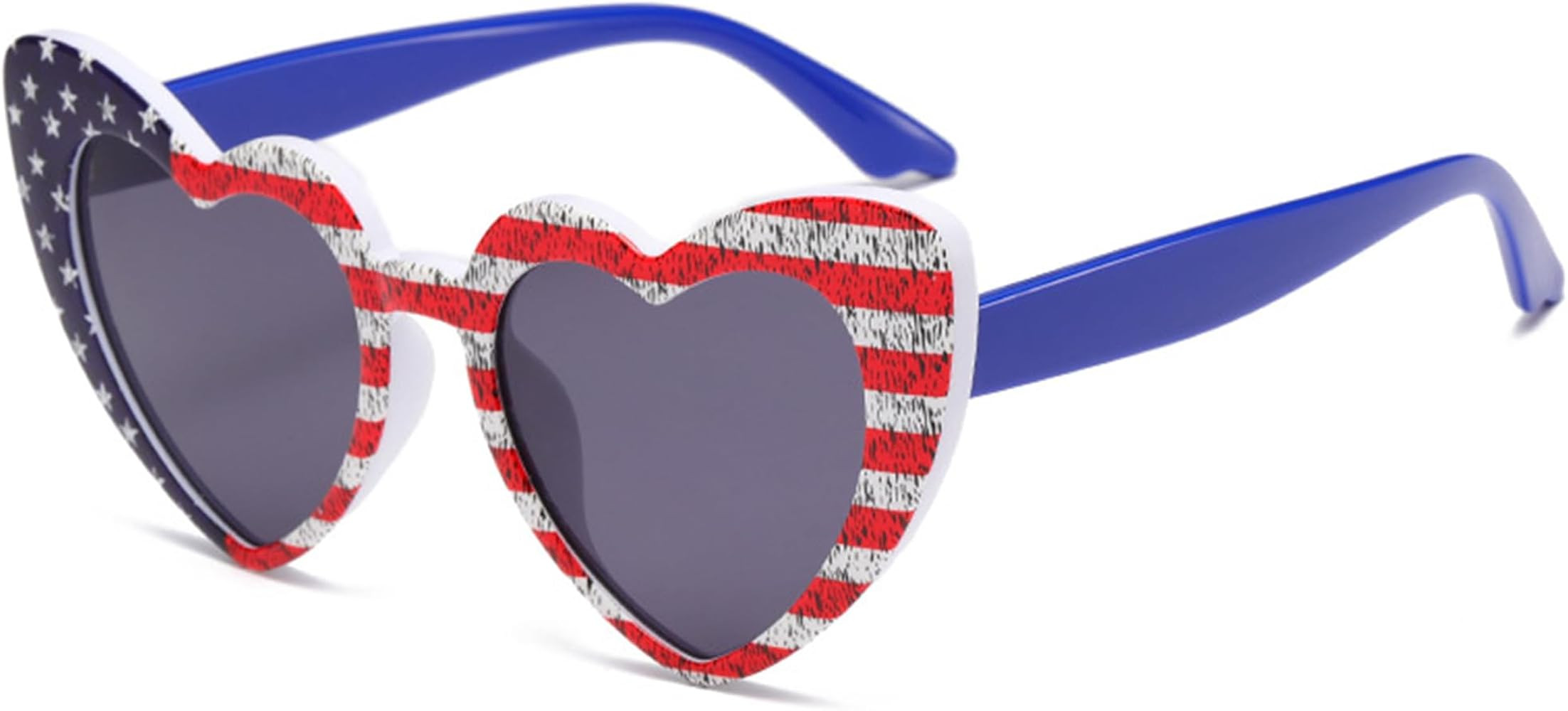Adult Patriotic Glasses for 4th of July Party Love-Heart American-Flag Sunglasses Props Party Fav... | Amazon (US)