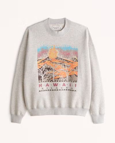 Gender Inclusive Kilauea Park Graphic Crew Sweatshirt | Gender Inclusive Gender Inclusive | Aberc... | Abercrombie & Fitch (US)