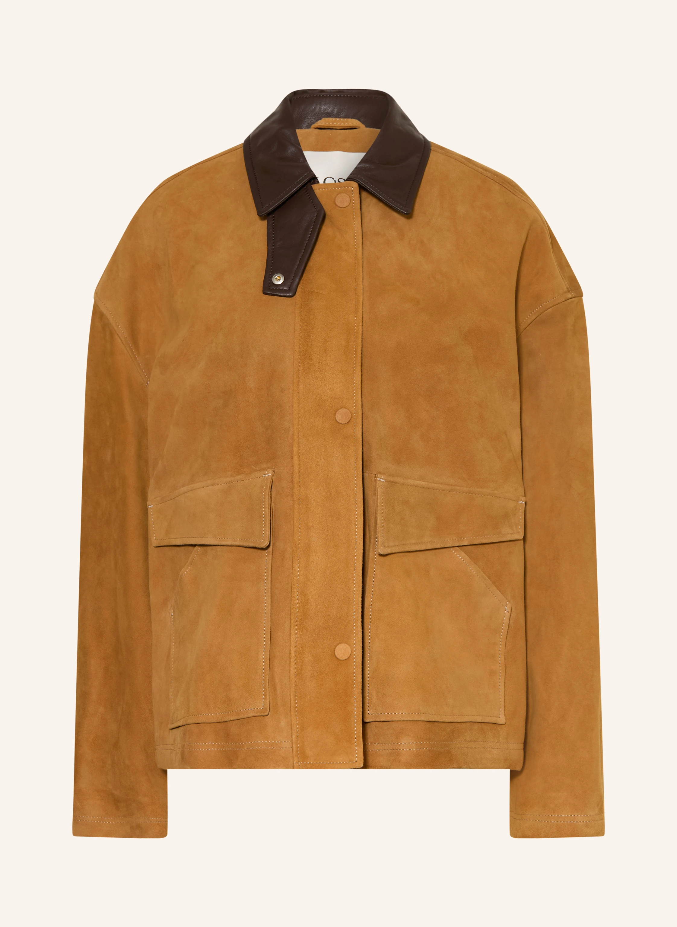 CLOSED Lederjacke in camel / dunkelbraun | Breuninger (DACH)