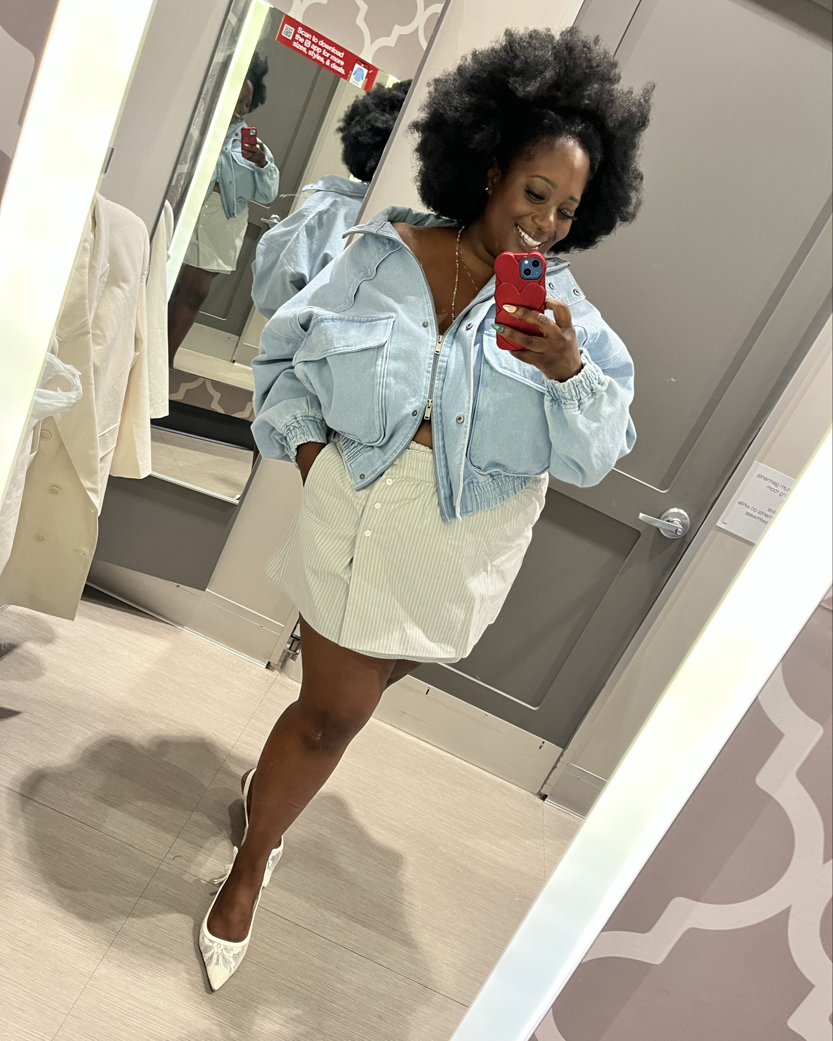 KBB x Kahlana exclusively available at @Target 

I am wearing the size XXL in the skirt and size XL in the denim jacket 

#LTKgrwm #LTKOver40 #LTKPlusSize