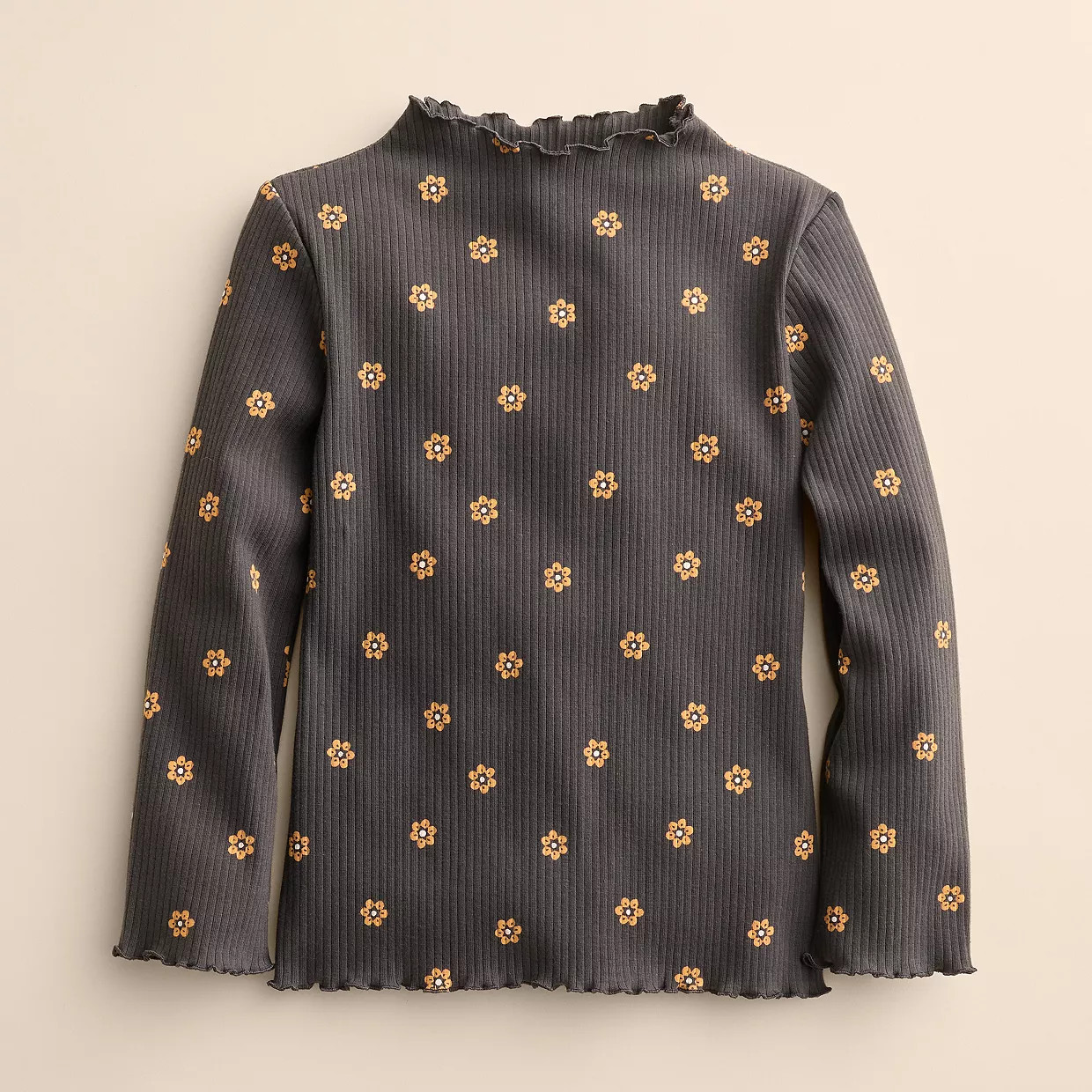 Girls 4-12 Little Co. by Lauren Conrad Lettuce Edge Mockneck Top | Kohl's