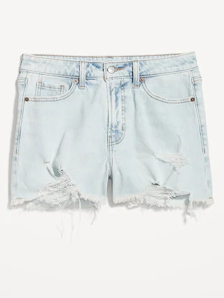 Curvy High-Waisted OG Jean Shorts -- 3-inch inseam | Old Navy (US)