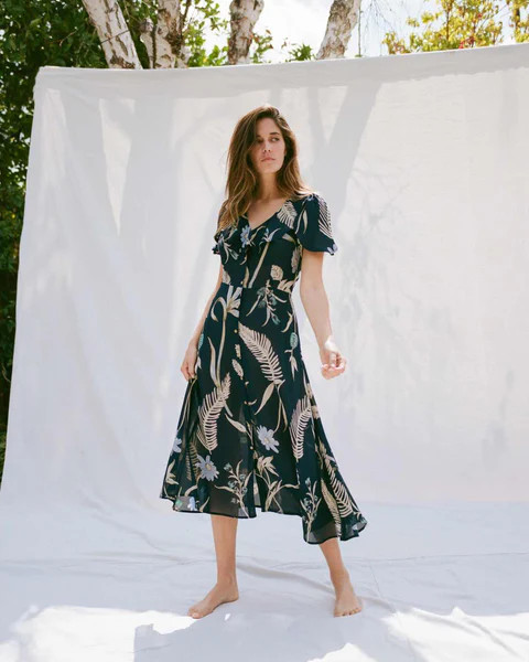 The Daisy Dress | Blue Jasper Floral | Christy Dawn