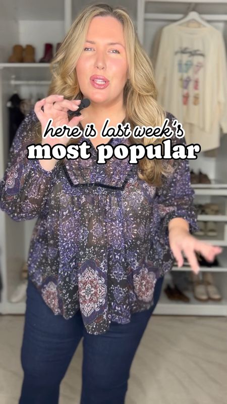 MOST POPULAR LAST WK
1. DRESS 👉 This dress comes in several colors in XS-4X and on clearance now for $15!! It runs true to size and I have it in 2X. HIGHLY recommend this dress - budget friendly and made well!
2. BRA 👉This Bali bra from walmart is genius - it’s a lacy bralette that actually has support AND it’s wireless! The 3X fits me well as a 42DD.
3. SWEATER 👉This budget friendly comfy tunic length sweater is fully stocked and perfect to wear with leggings, comes in several colors, runs a little generous! I have it on in the 2X. 
4. PULLOVER/JEANS 👉This pullover is buttery soft, size up if you want it to be longer to wear with leggings! I have it in 3X. These pull on jeans are my faves and have passed the test of time, size up if you’re unsure. I wear the 2X and would also be okay with the 3X. Use my discount code ASHLEYDXSPANX for free shipping and savings on regular priced items!
5. BLK LEGGINGS 👉These are so good and comfy, true to size, I wear 2X. ASHLEYDXSPANX at checkout!
6. SEQUINS TOP 👉This is an XL and fits like a 2X! It has stretch in it and the inside fabric is incredibly comfy!
7. SHOES 👉These are surprisingly so comfy!!! I love them.
8. ATHLETIC DRESS👉 This thing has built in shorts that you don’t have to take off to use the bathroom! ASHLEYDXSPANX
9. NIGHTGOWN👉 I love this one, it’s affordable and soft and has pockets! Size up! I have it in 3X.
10. STRIPED NAVY TOP👉 This is one of my all time favorite finds, I love how it fits and the price is great! Runs true to size, I have it on in 2X. XS-4X fully stocked!
11. SHEER TOP/JEANS 👉This top is so cute, runs true to size, I wear 2X. Pull on jeans are FAB and a great price! I fit in the 18 and the 20 both wonderfully, so get your regular size or size up if you’re unsure. 
12. BLACK PUFF VEST 👉This thing is so dang cute! Size up if you want to zip it, I am in 2X and can’t zip but it makes a super cute layer!
13. B/W STRIPED TOP 👉This butter soft new air essentials top from spanx comes in several prints/colors, I am obsessed. Get your regular size, I sized up but would be ok in the 2X. ASHLEYDXSPANX


#LTKMostLoved #LTKsalealert #LTKplussize