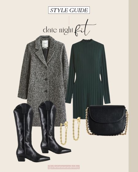 Date night outfit idea! 

date night outfits, holiday party outfit, knee boots, gold earrings 

#LTKSeasonal #LTKstyletip #LTKHoliday