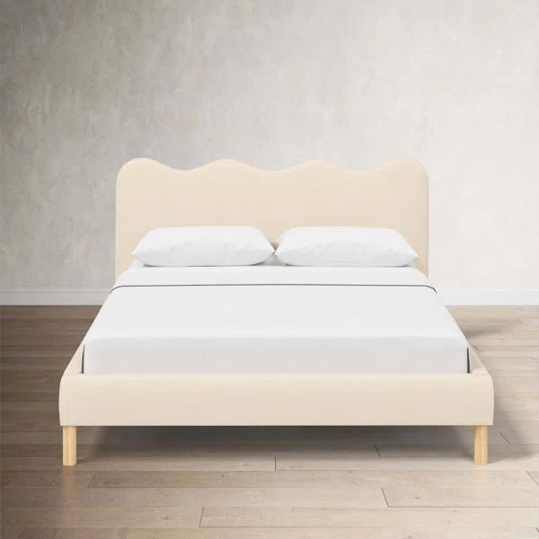 Veda Upholstered Scalloped Bed | Wayfair North America