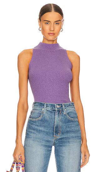Rib Mock Halter in Orchid | Revolve Clothing (Global)