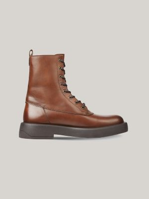 Cognac Leather Boot | Tommy Hilfiger | Tommy Hilfiger (US)