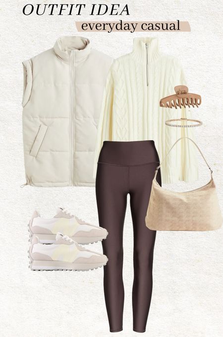 Outfit idea - everyday casual ✨

Winter style; fall style; winter outfit; puffer vest; new balance; H&M; Nordstrom; mom style; school drop off outfit 

#LTKstyletip #LTKSeasonal #LTKHoliday