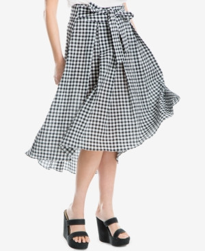 Max Studio London Gingham-Print Midi Skirt, Created for Macy's | Macys (US)