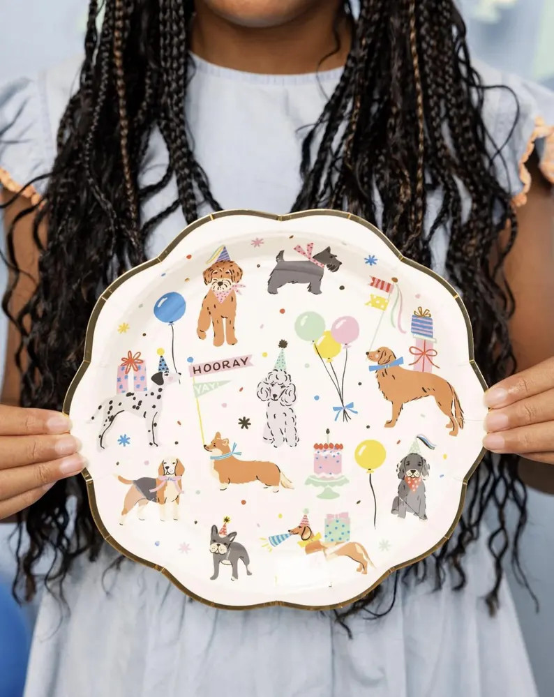 Dog Party Plates 8ct - Puppy Theme Birthday, Pet Party Supplies, Adopt a Dog Party, Puppy Baby Sh... | Etsy (US)