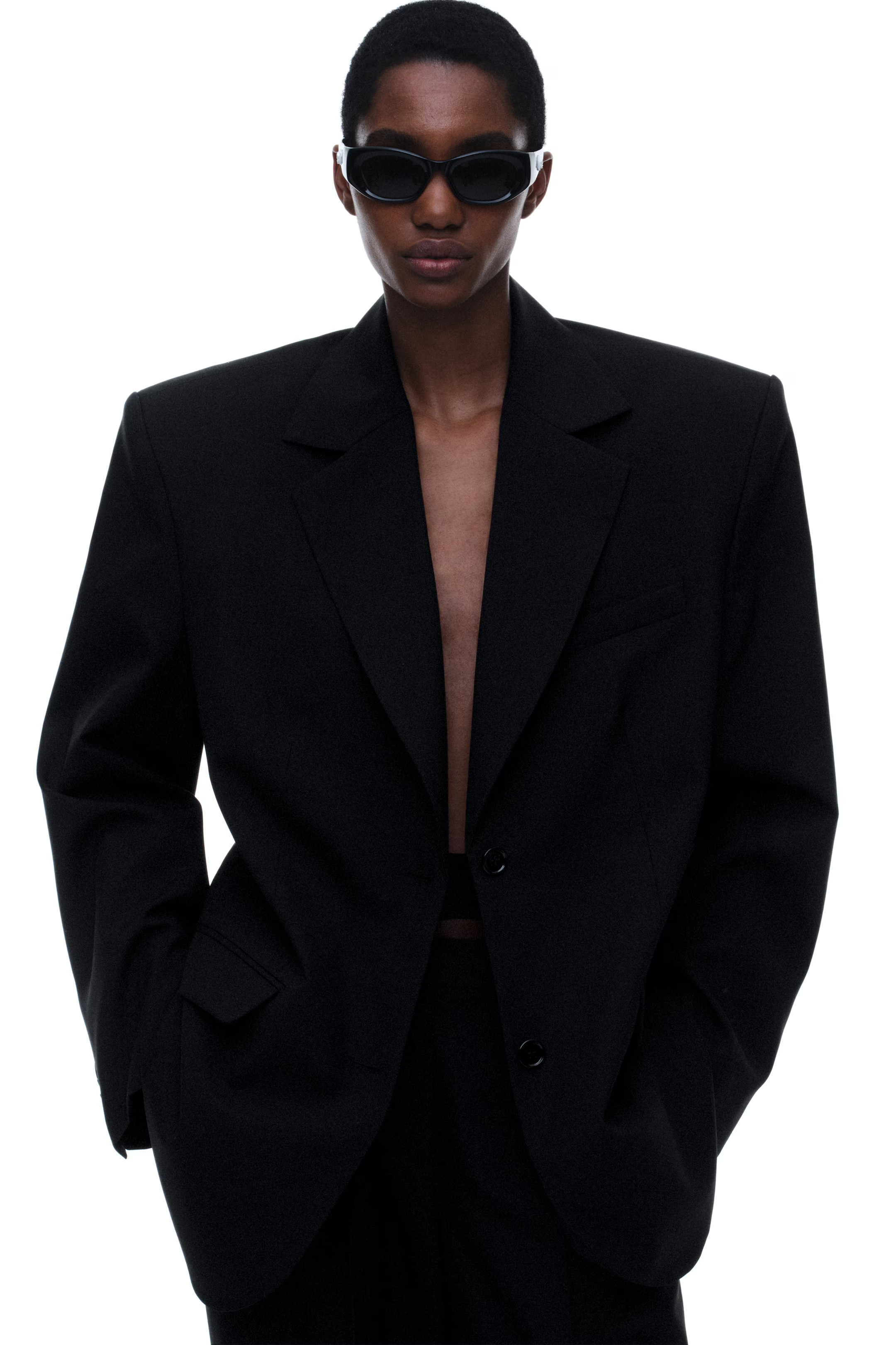 Oversized wollen blazer | H&M (DE, AT, CH, NL, FI)