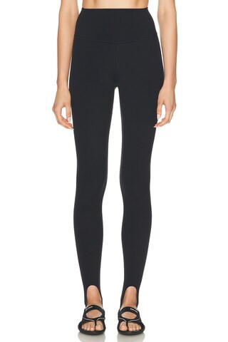 Splits59 River High Waist Airweight Stirrup Legging in Black | FWRD 