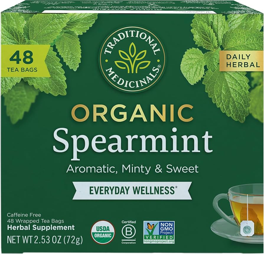 Traditional Medicinals Tea, Organic Spearmint, Supports Everyday Wellness, Healthy & Refreshing -... | Amazon (US)