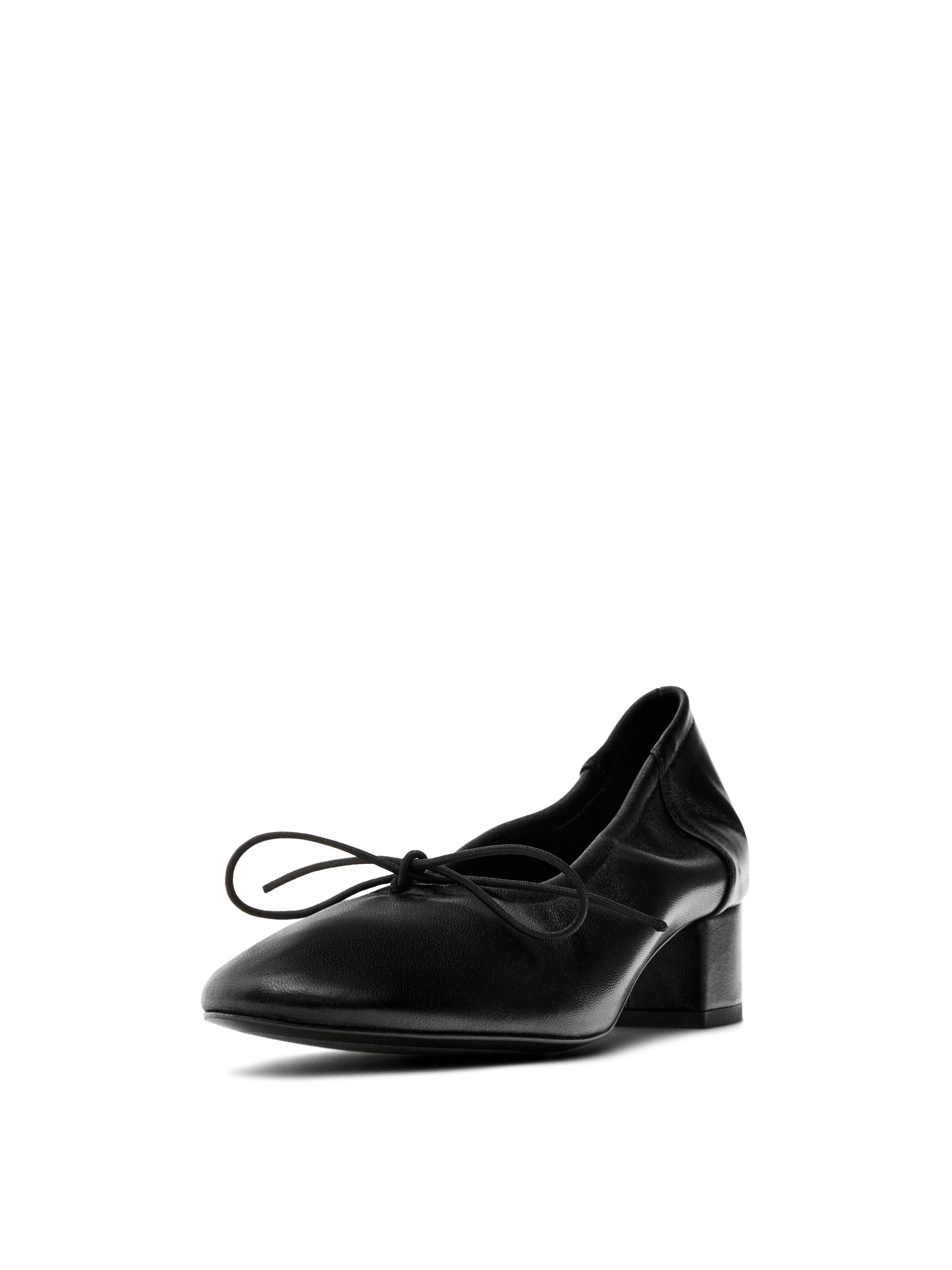 High-heel ballerinas - BLACK | Massimo Dutti US