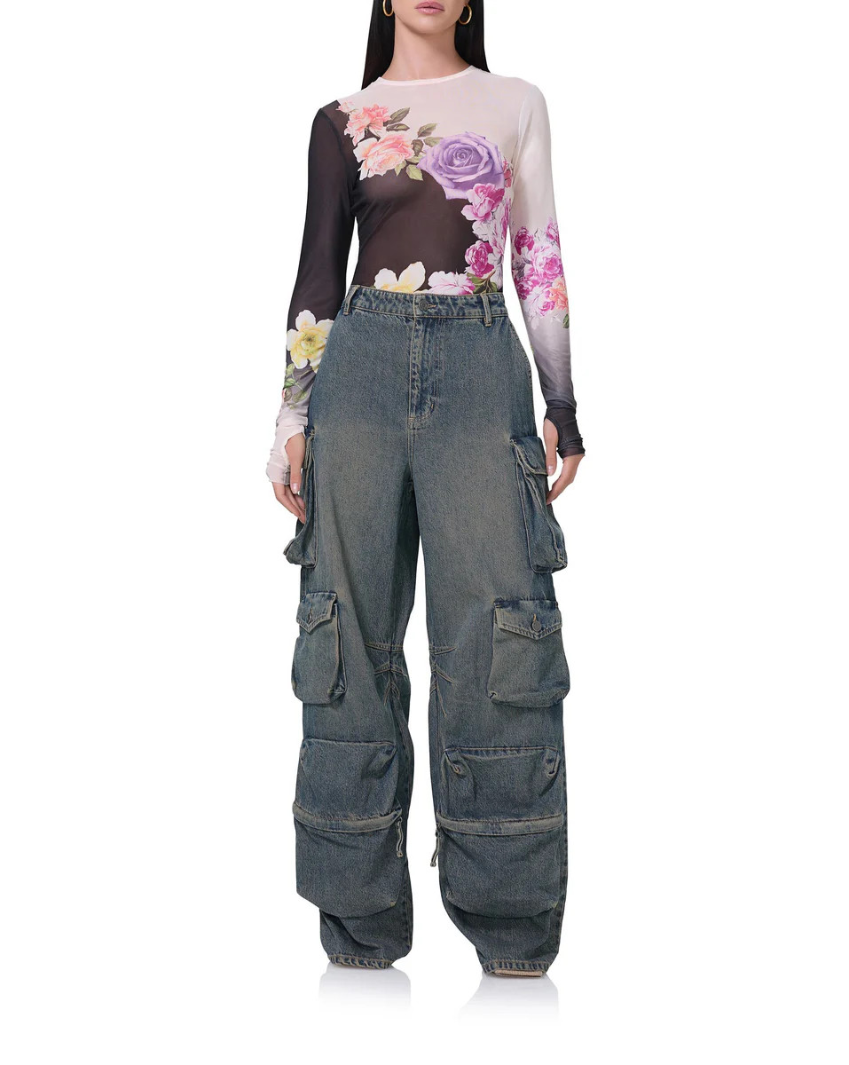 Parker Baggy Cargo Pant - Tinted Grunge Wash | ShopAFRM