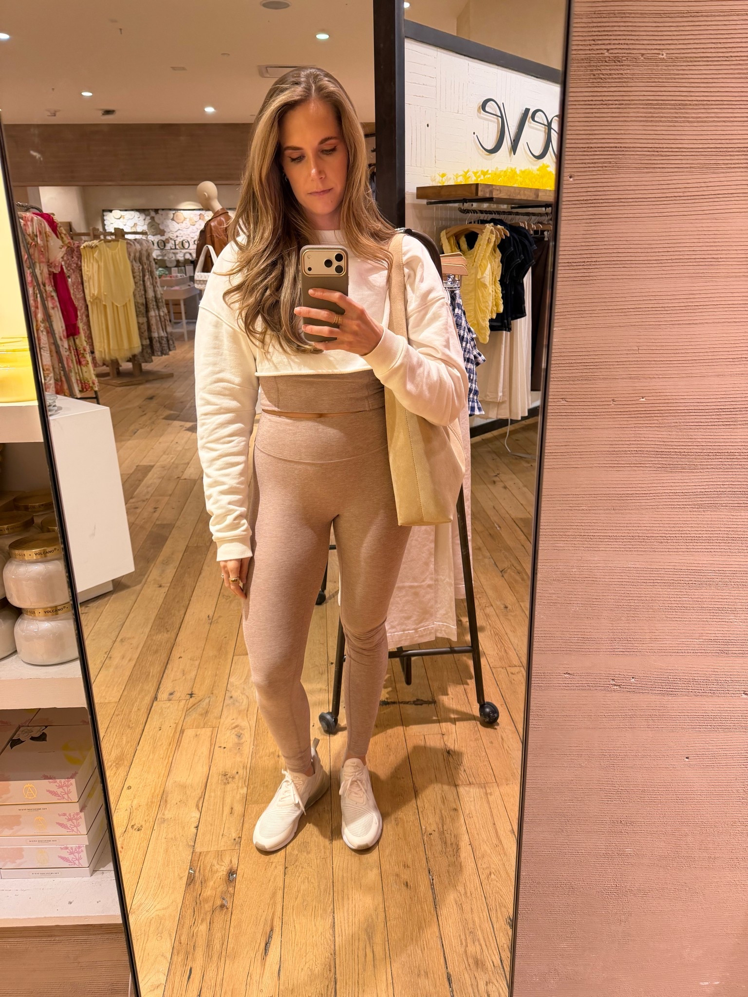 Still living in this Monday athletic set! Love the long inseams 

Leggings: medium long 
Tank: size large (size up!)
Sweatshirt: size M
Shoes: size 12

#LTKTall