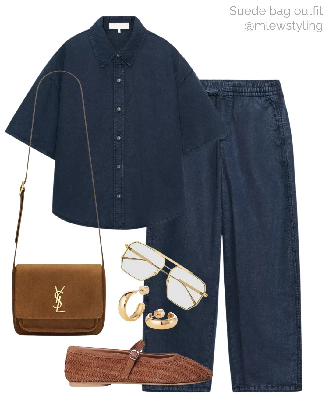 New-in Zara double denim outfit 💙

Tags: ysl suede shoulder bag, top shop ballet flats from ASOS, preppy outfit, bottega veneta gold aviator sunglasses, matching set, back to school, fall fashion, autumn outfit, late summer look, teacher outfit, casual workwear,
office outfit 

#LTKWorkwear #LTKShoeCrush #LTKItBag