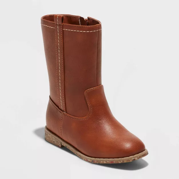 Toddler Girls' Aubriella Zipper Riding Boots - Cat & Jack™ | Target