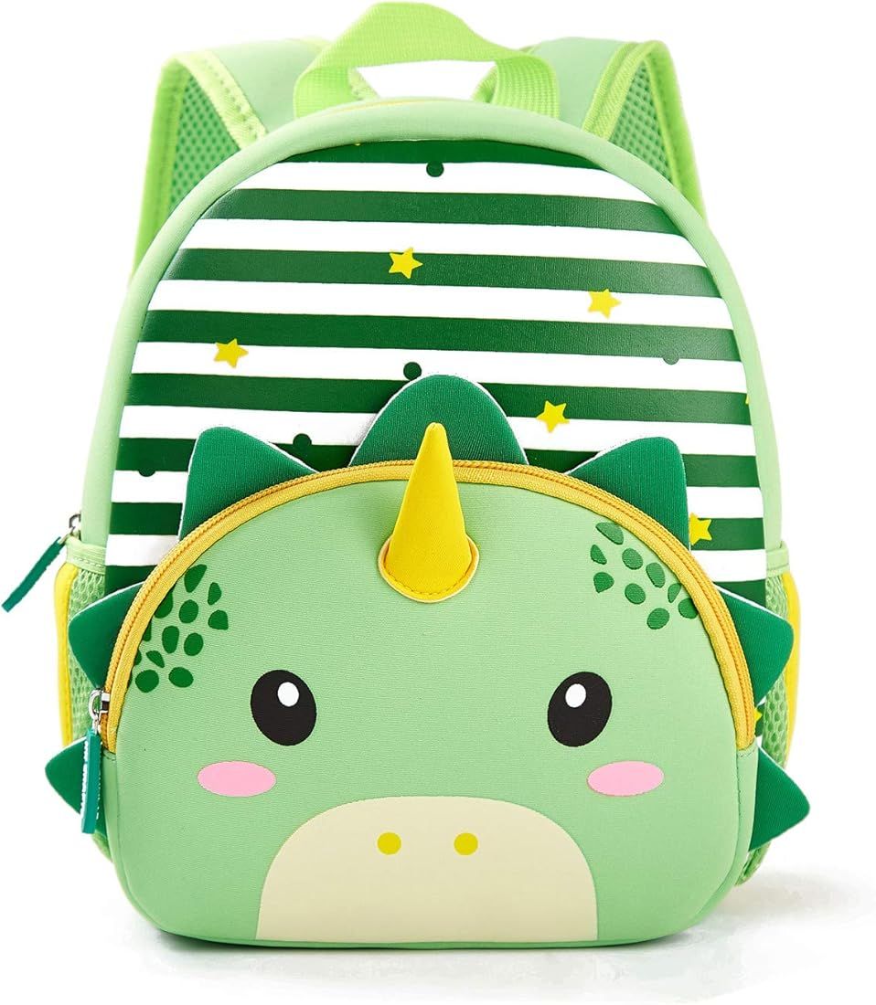 Toddler Backpack, Waterproof Preschool Backpack, 3D Cute Cartoon Neoprene Animal Schoolbag for Ki... | Amazon (US)