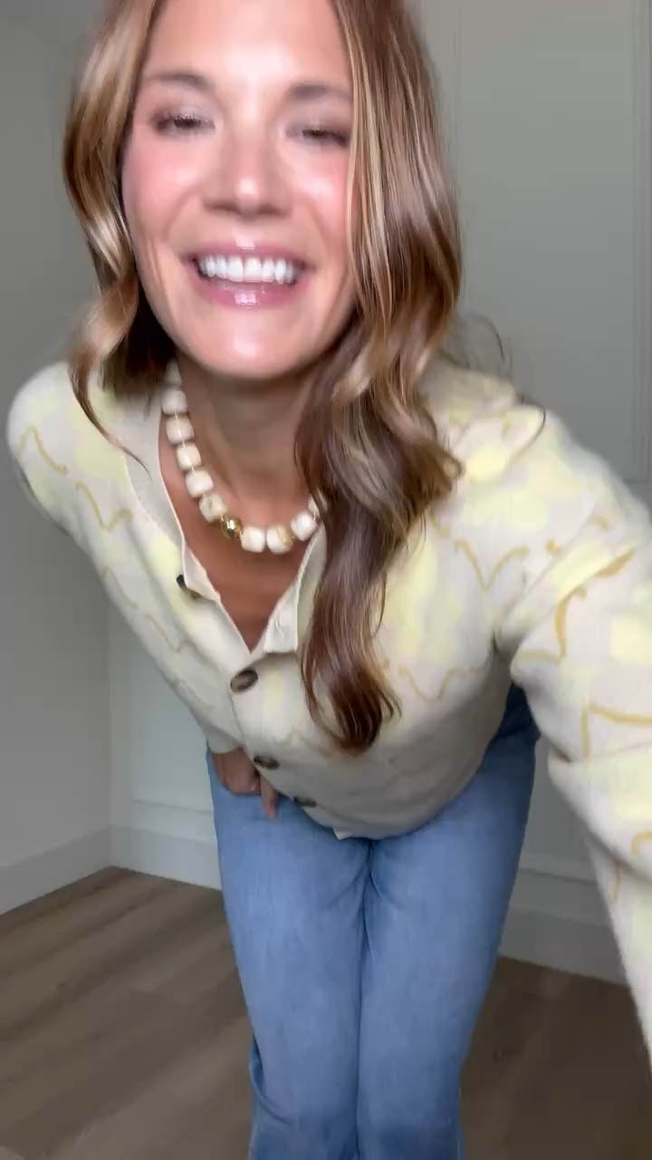 This cardigan is such a fun way to start bringing sweaters back into the rotation. I love the soft yellow floral print with simple jeans for that in between summer and fall weather.

Floral cardigan, Yellow cardigan, Early fall outfit, Transitional outfit, Tall girl fashion, Casual fall outfit, Wide leg jeans, Cardigan outfit, Fall sweater, Everyday outfit, Women’s fall fashion, StangandCo

#LTKSeasonal #LTKWorkwear #LTKootd
