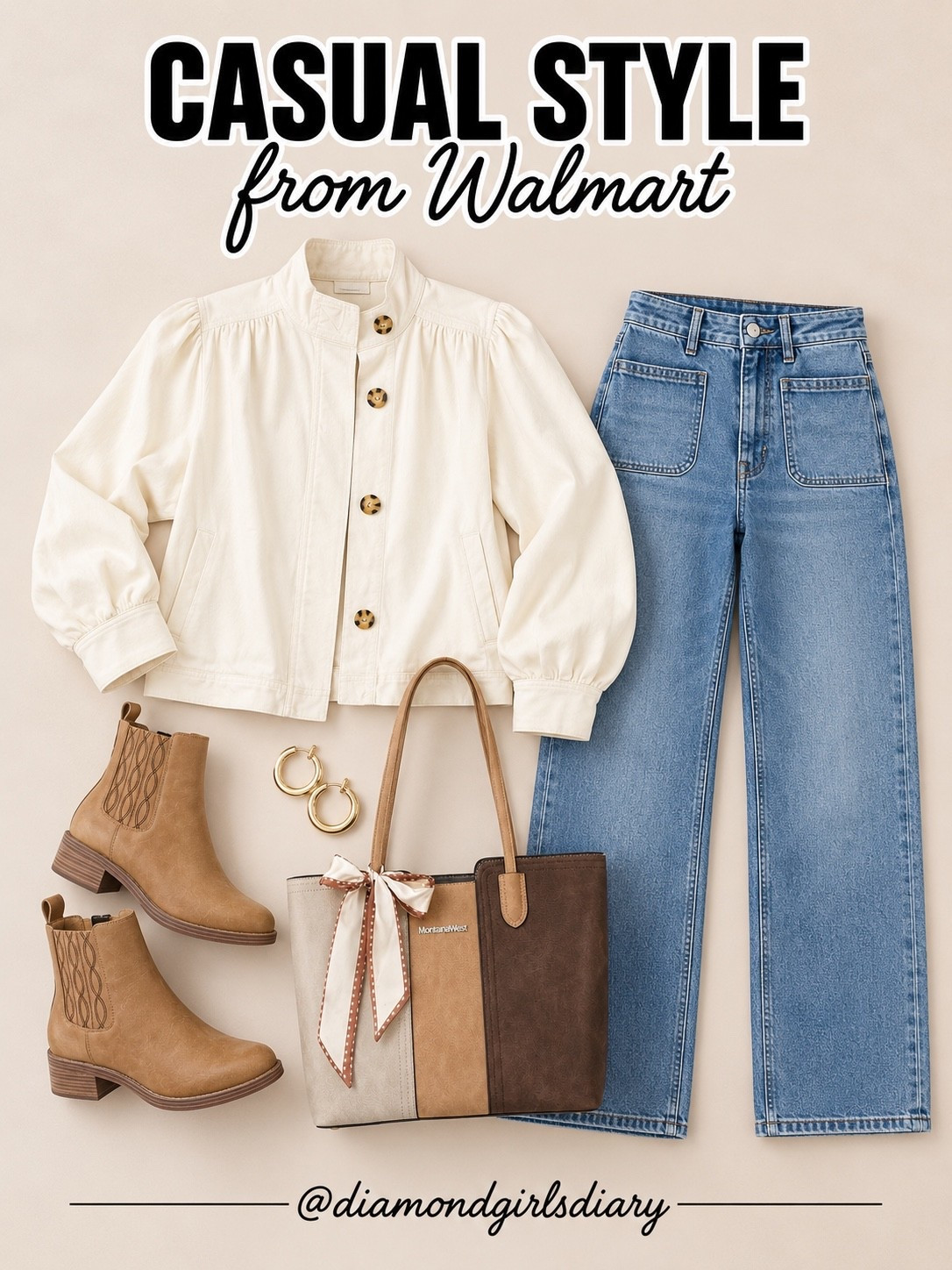 Walmart casual outfit for fall! These jeans are only $17 right now!! And this denim jacket is so versatile!

#LTKootd #LTKSeasonal #LTKSaleAlert