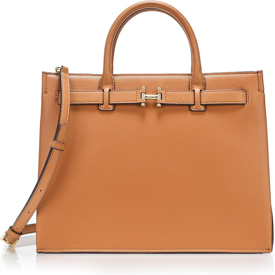 Halston Jerry Embossed Pebble Top Zip Satchel | Amazon (US)