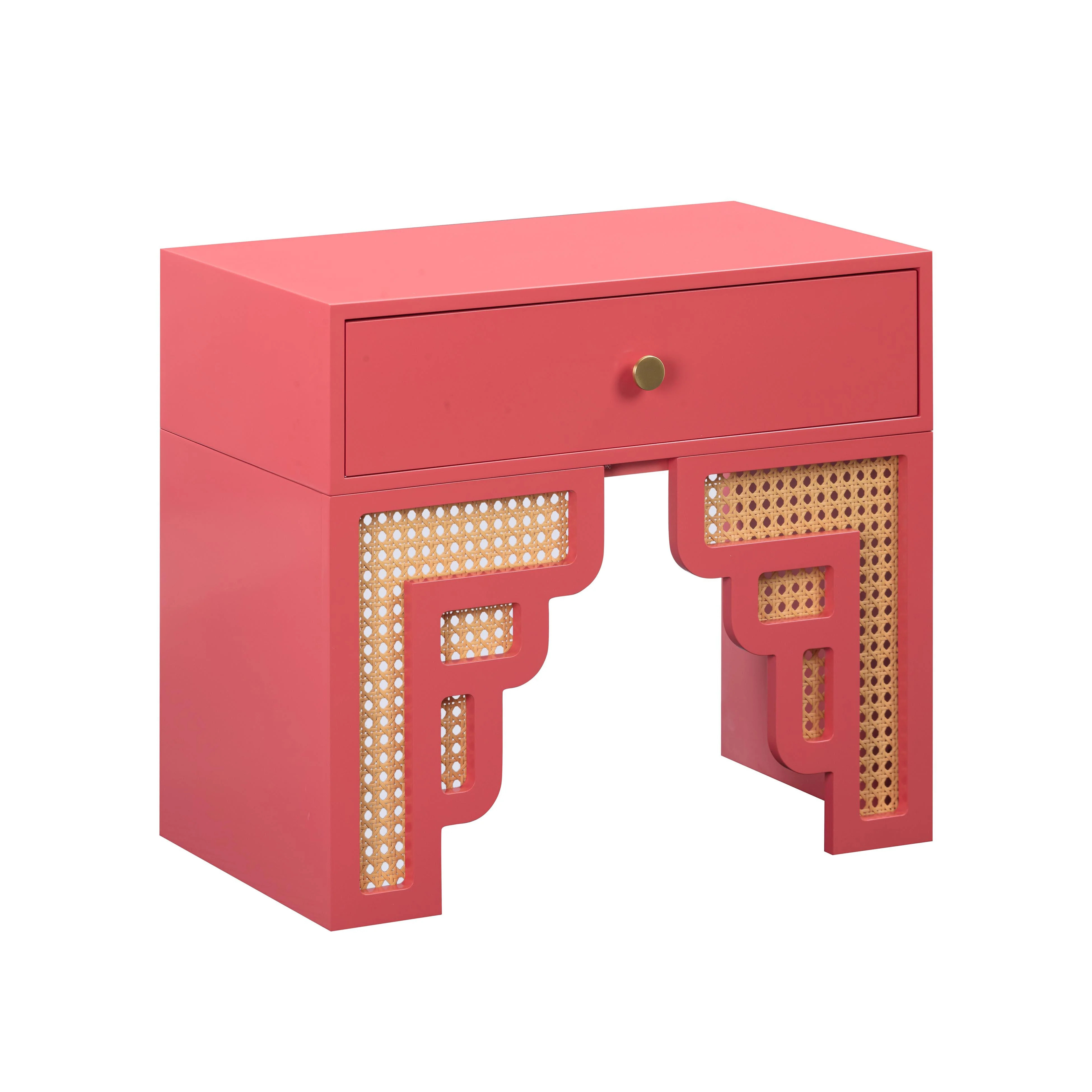 Suzie 26" Rattan Nightstand With Drawer | TOV Furniture