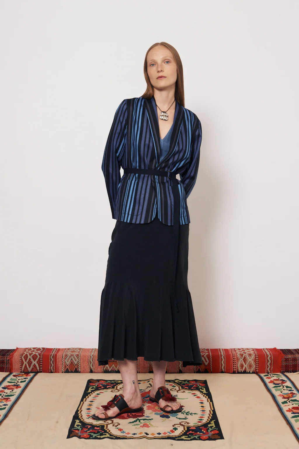 Sueded Tencel Sea Jai Jacket | Raquel Allegra