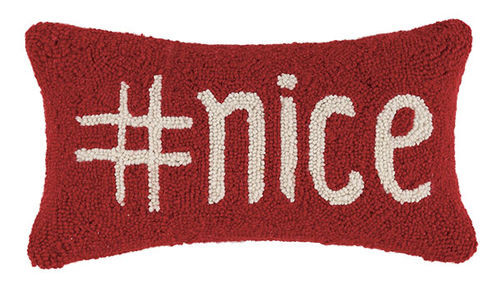 Hashtag Nice Pillow | Dashing Trappings