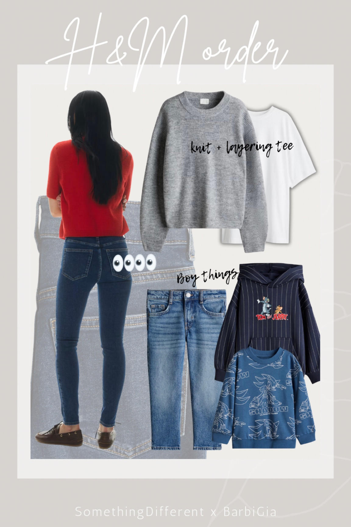 H&M mini haul by BarbiGia. Skinny jeans outfit idea trend for spring 2025. Neutral knit sweater. Layering oversized tshirt. Boys hoodie sweatshirts on sale. Boys jeans style



#LTKKids #LTKStyleTip #LTKSaleAlert