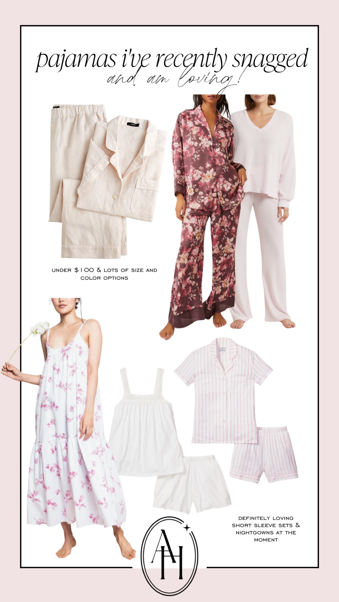 Pajamas I’m loving and wearing for summer

#LTKunder100 #LTKSeasonal
