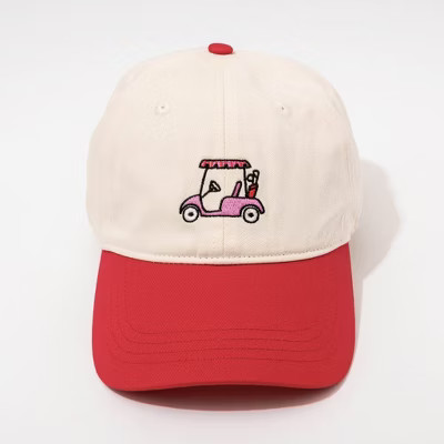 Golf Cart Hat - Frasier Sterling Cream/Red | Target