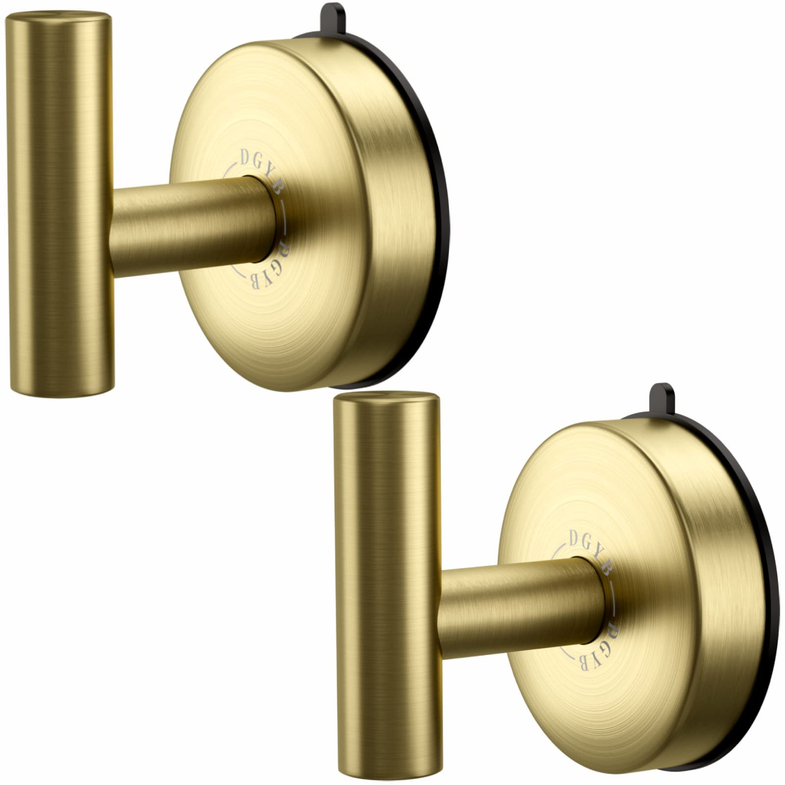 DGYB Large Cup Hooks Stainless Steel Towel Hooks, Removable Wall Hooks Gold, Set of 2 | Amazon (US)