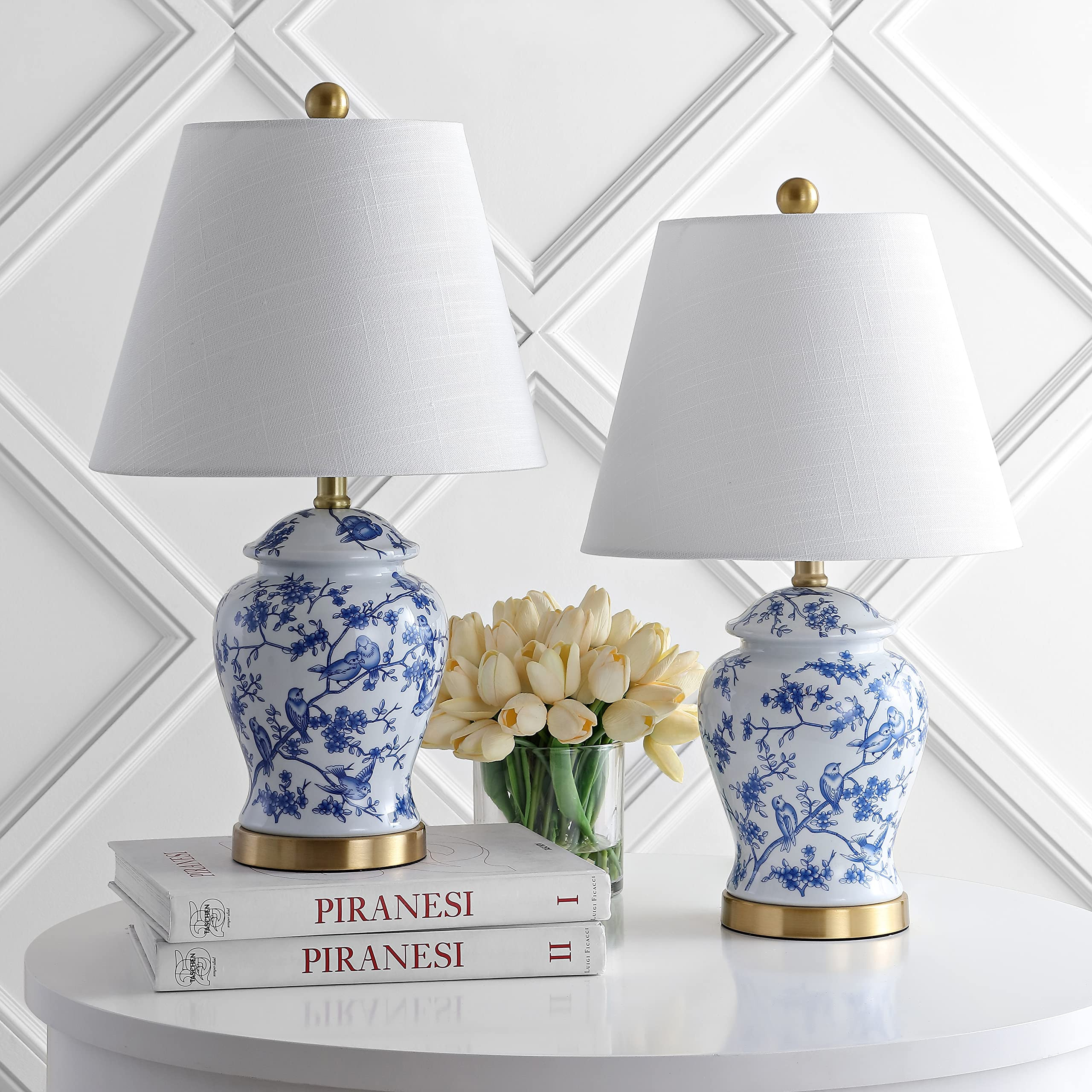 JONATHAN Y JYL3005A-SET2 Set of 2 Table Lamps Penelope 22" Chinoiserie Classic,Cottage,Traditiona... | Amazon (US)