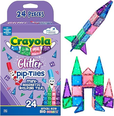 CreateOn Crayola Mini Magnetic PIP-Tiles, Building Set for Kids, Magnetic Building Easter Toys fo... | Amazon (US)
