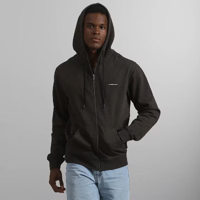 Men's Brooklyn Zip-Up Hoodie - Charcoal - Small | Target