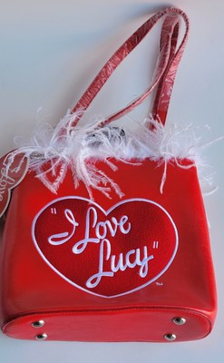 I Love Lucy Red Handbag Purse NEW Feathered Fashion Classic | eBay US