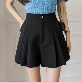 Isaaca - Pleated Mini A-Line Skort | YesStyle | YesStyle Global
