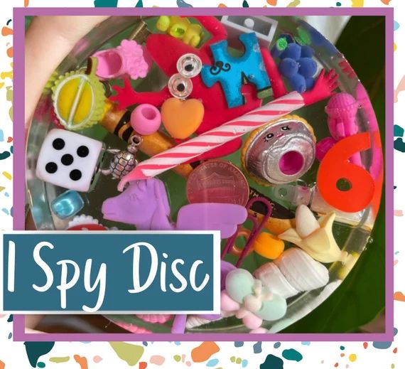 I Spy Disc  Seek N Find  Car Trip Game  Calm Down Toy  I - Etsy | Etsy (US)