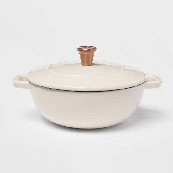 16oz Cast Iron Dutch Oven Cream - Threshold™ | Target