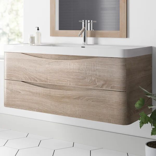 Coughlin 48" Wall-Mounted Single Bathroom Vanity Set | Wayfair North America